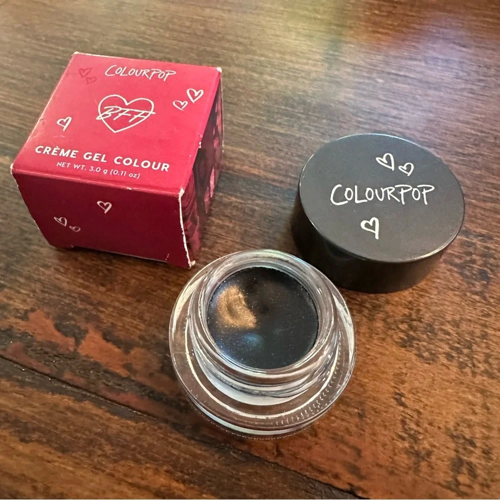 Colourpop Creme Gel Colour Hustla Eyeliner Eye Liner Metallic Black Silver